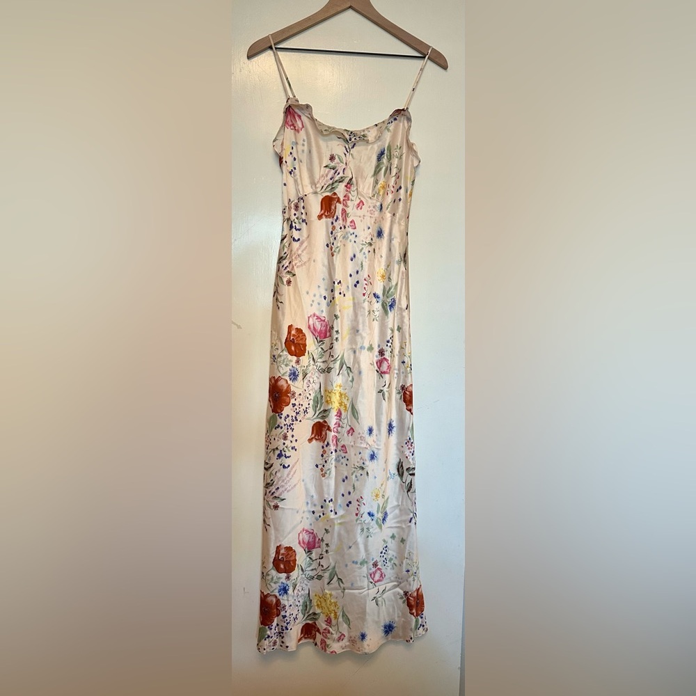 Reformation Silk Floral Maxi Dress